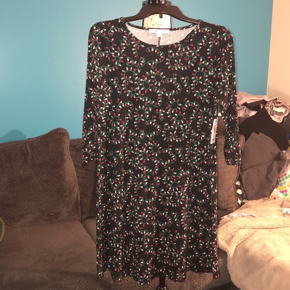 NWT Celebrate Together Christmas Printed Swing Dress, XS